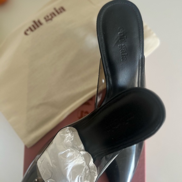 Cult Gaia's Black Carmen Point Mules with Box and Dustbag - Picture 6 of 7